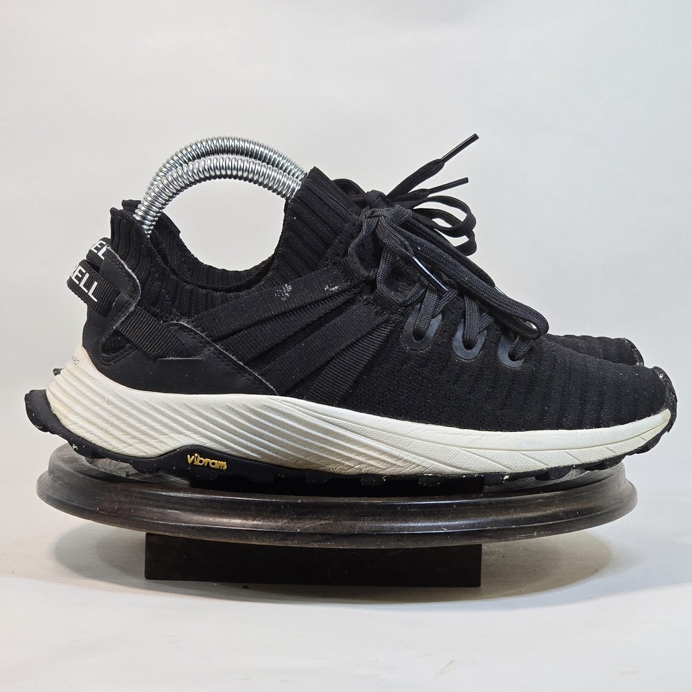 Merrell Shoes Womens Size 6.5 Black FloatPro Knit Vibram Trail Sneakers J067280